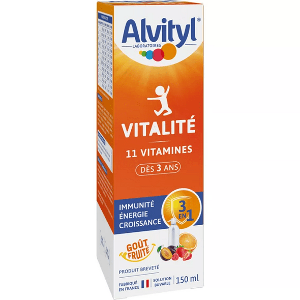 Alvityl Vitalité 11 Vitamines Solution Buvable 150 ml - TrustMedUSA