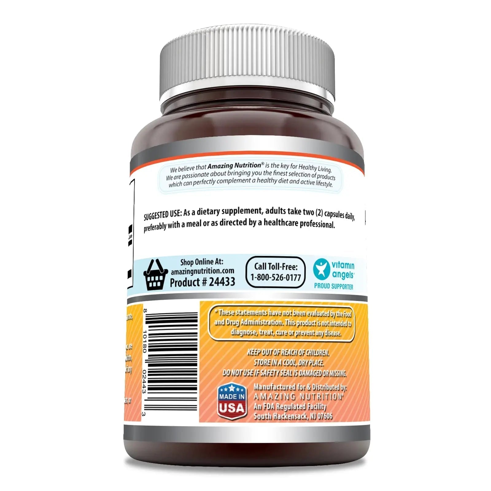 Amazing Formulas Berberine 1000mg Per Serving 120 Capsules Supplement | Non GMO - TrustMedUSA