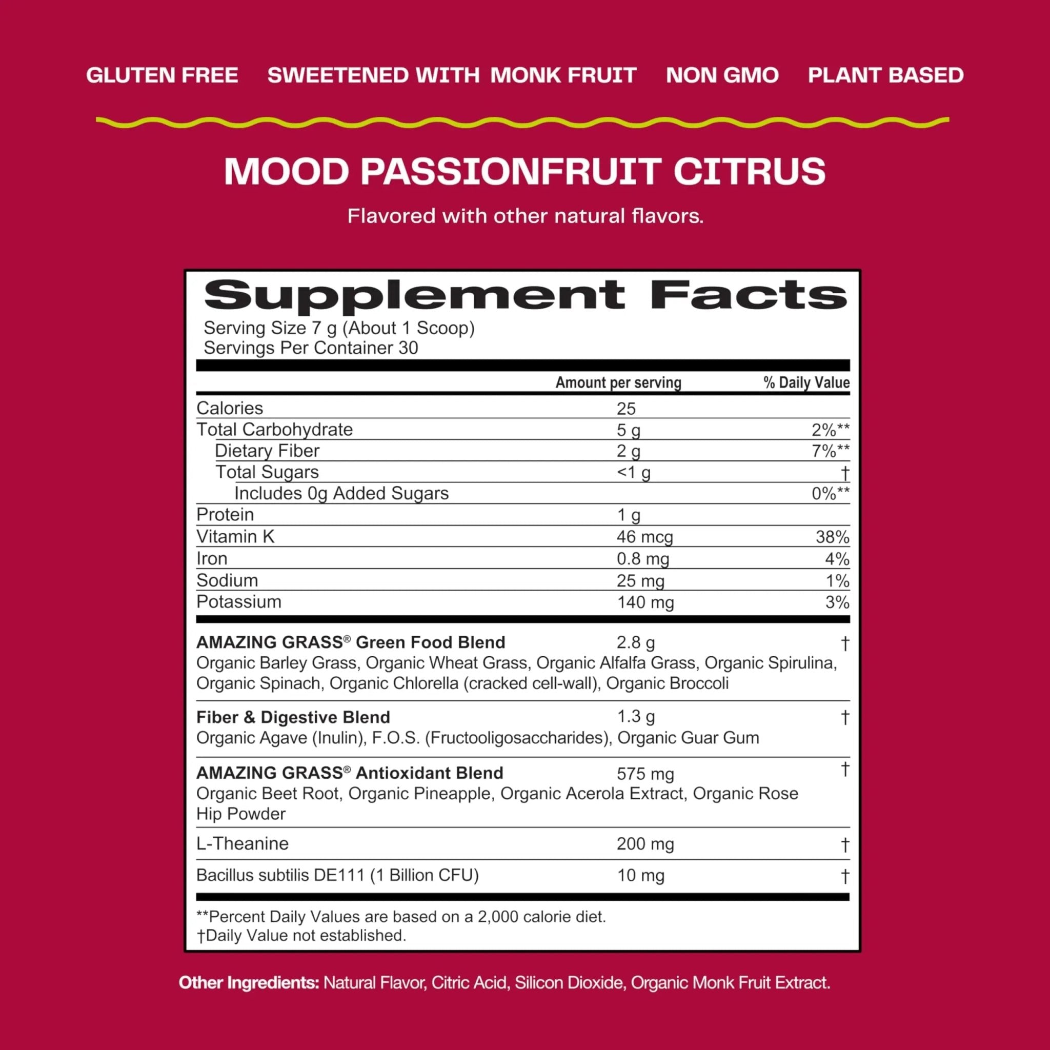 Amazing Grass Greens Blend Mood: Super Greens Powder Smoothie Mix for Mood, Relaxat - TrustMedUSA