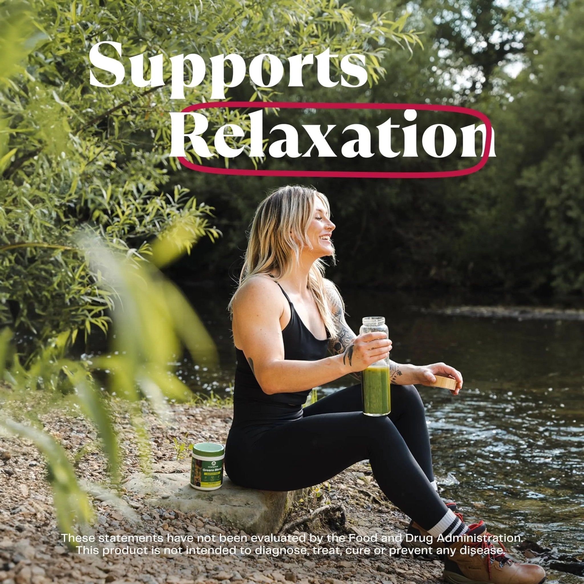Amazing Grass Greens Blend Mood: Super Greens Powder Smoothie Mix for Mood, Relaxat - TrustMedUSA