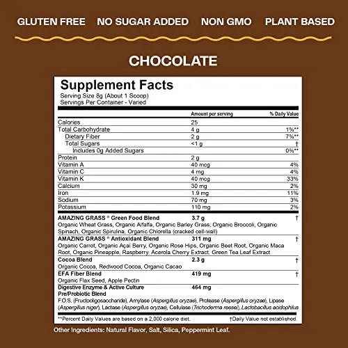 Amazing Grass Greens Blend Superfood: Super Greens Powder Smoothie - TrustMedUSA
