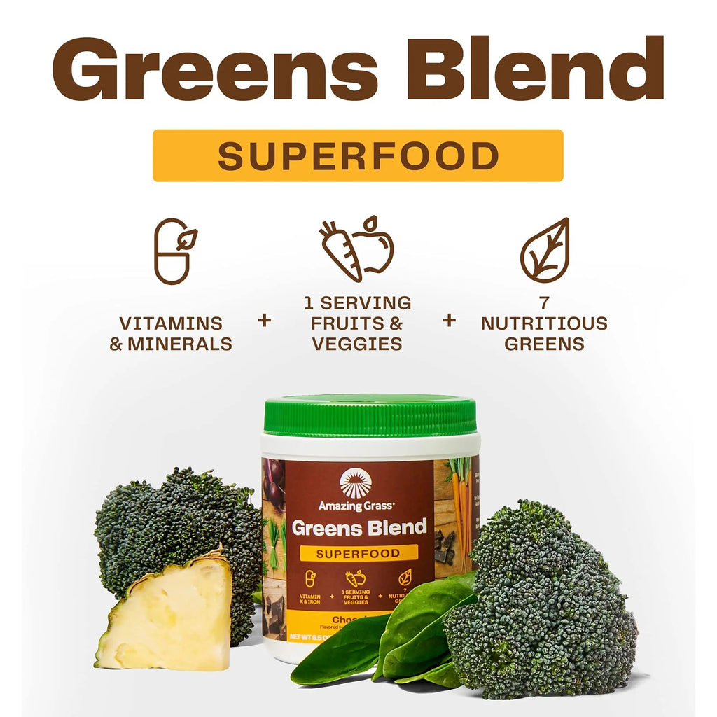 Amazing Grass Greens Blend Superfood: Super Greens Powder Smoothie - TrustMedUSA