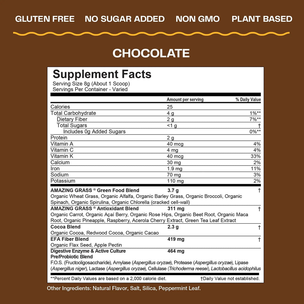 Amazing Grass Greens Blend Superfood: Super Greens Powder Smoothie - TrustMedUSA