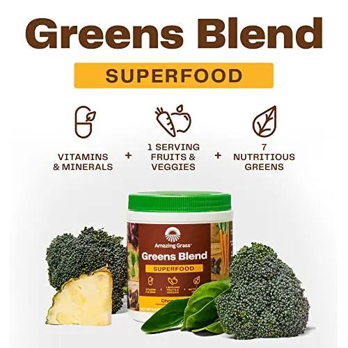 Amazing Grass Greens Blend Superfood: Super Greens Powder Smoothie - TrustMedUSA