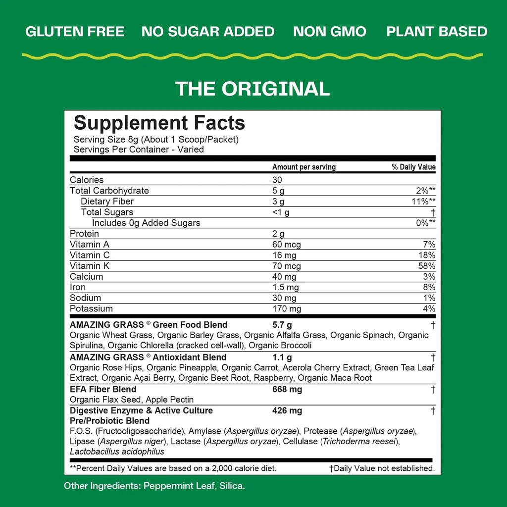 Amazing Grass Greens Blend Superfood: Super Greens Powder Smoothie - TrustMedUSA