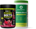 Amazing Grass Greens Blend Superfood: Super Greens Powder Smoothie Mix for Boost Energy, 60 Servings & Nature Fuel Power Beets Powder, Beet Root Powder, Support Natural Energy, 60 Servings - TrustMedUSA