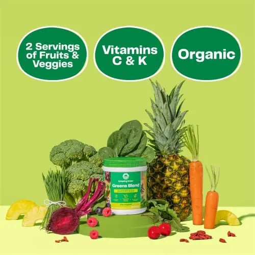 Amazing Grass Greens Blend Superfood: Super Greens Powder Smoothie Mix with Organic - TrustMedUSA