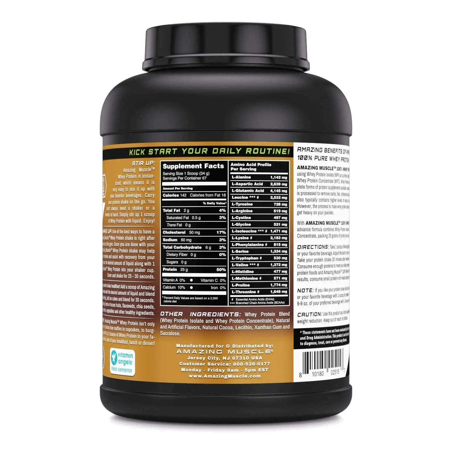 Amazing Muscle 100% Whey Protein Powder *Advanced Formula with Whey Protein - TrustMedUSA