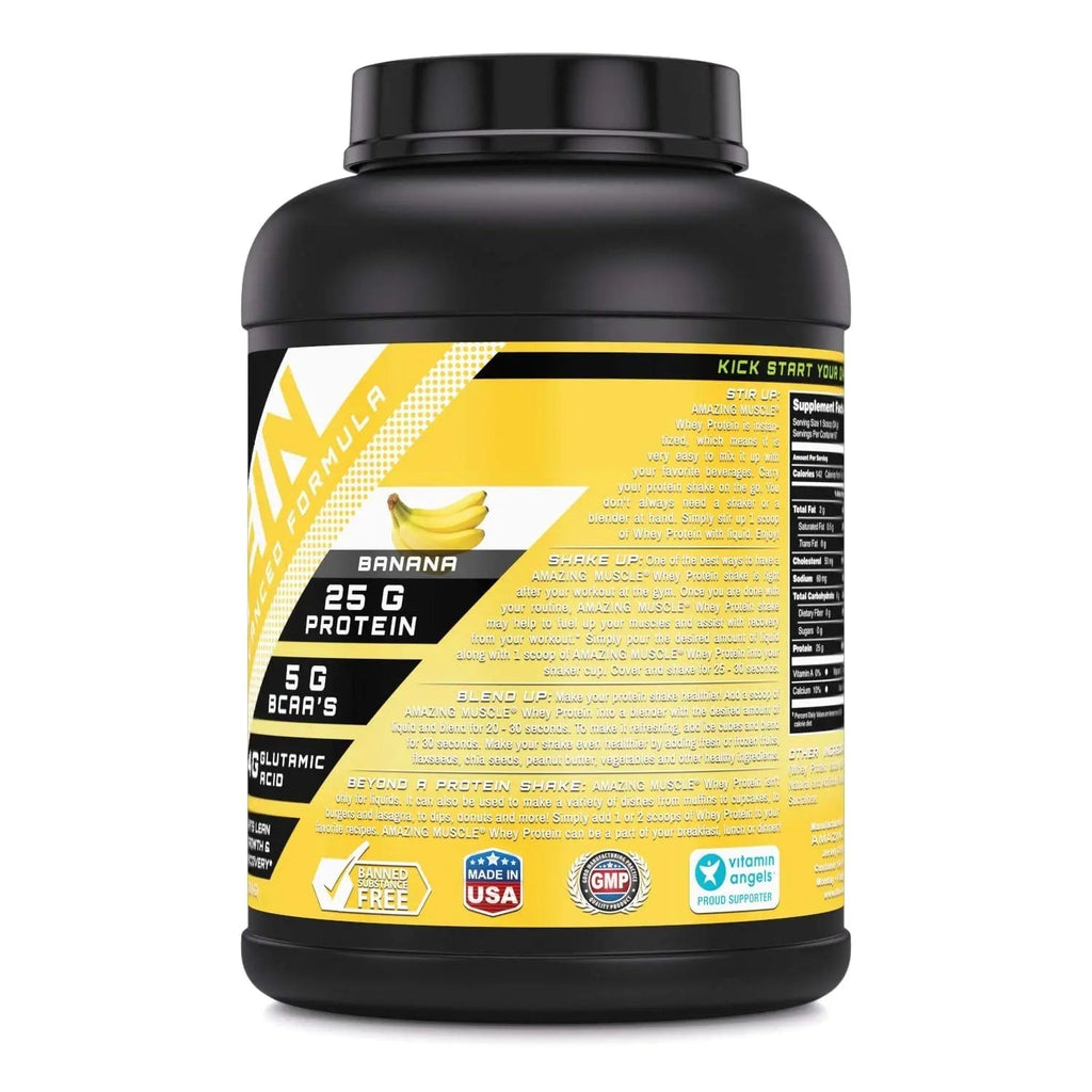 Amazing Muscle 100% Whey Protein Powder *Advanced Formula with Whey Protein - TrustMedUSA