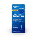 Amazon Basic Care All Night Pain Relief PM, Naproxen Sodium 220 mg/Diphenhydramine Hydrochloride 25 mg Tablets, Pain Reliever/Nighttime Sleep-Aid, 160 Count - TrustMedUSA