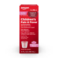 Amazon Basic Care Children's Pain Reliever and Fever Reducer, Acetaminophen 160 mg per 5 ml, Bubblegum Flavor, for Headache and Sore Throat, Ages 2-11 Years, 4 fl oz - TrustMedUSA