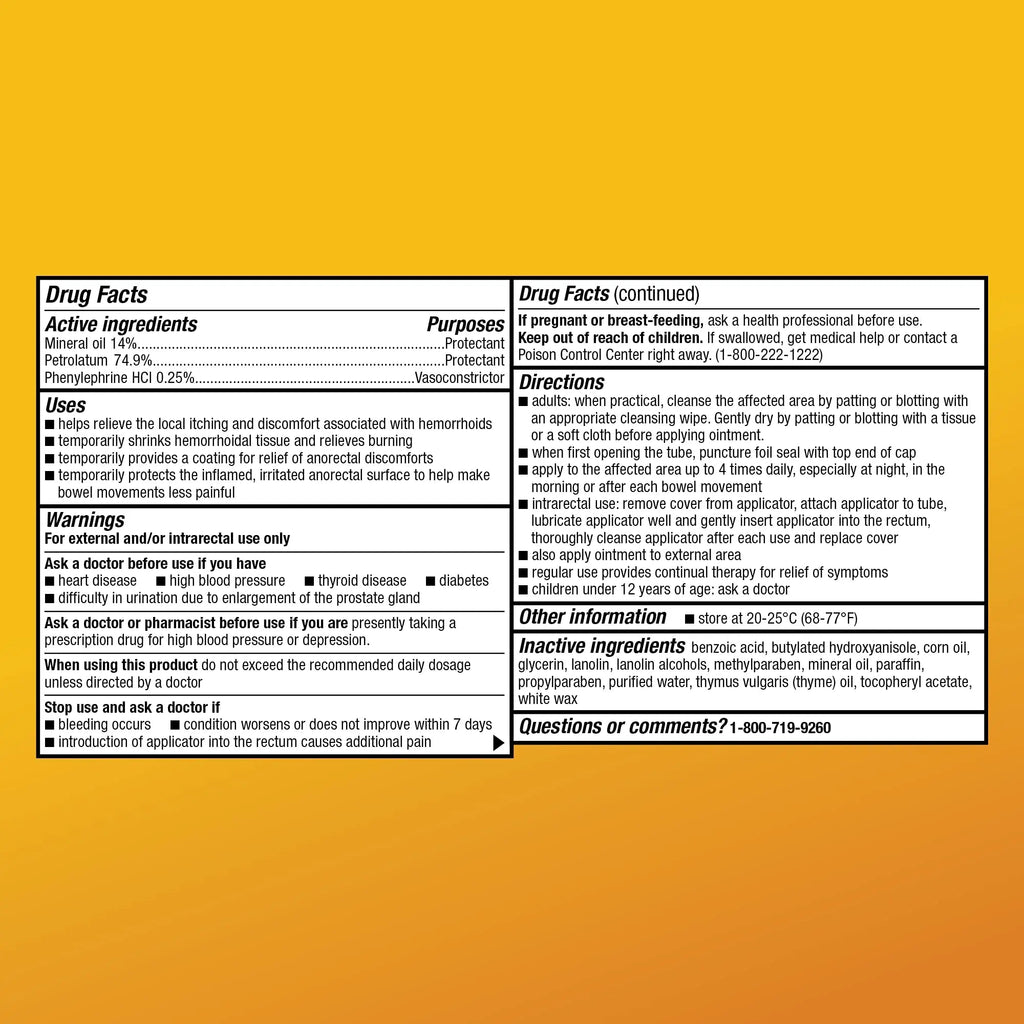 Amazon Basic Care Hemorrhoid Ointment, Fast-Acting Pain Relief, Relieves Burning, Itching, Swelling and Discomfort, 2 ounce (Pack of 1) - TrustMedUSA