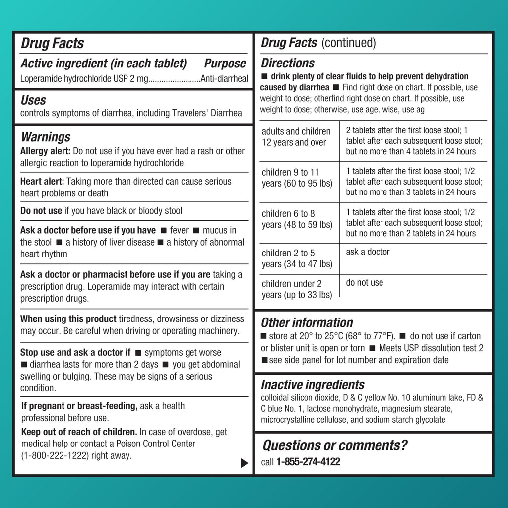 Amazon Basic Care Loperamide Hydrochloride Tablets, 2 mg, Anti-Diarrheal, 24 Count (Pack of 1) - Maple Wellness Supplements