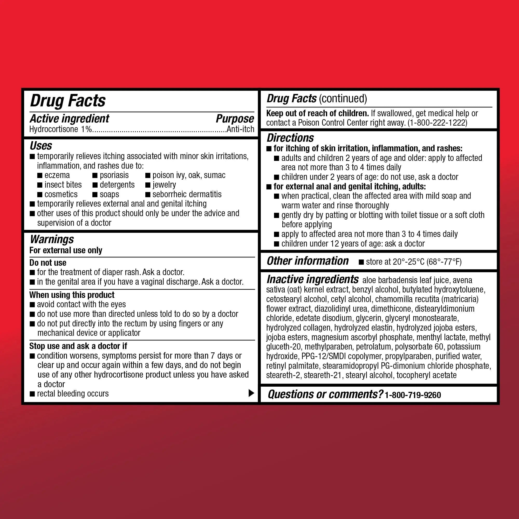 Amazon Basic Care Maximum Strength Anti-Itch Cream, Hydrocortisone 1 Percent Intensive Healing Formula, 1 ounce (Pack of 1) - TrustMedUSA