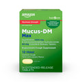 Amazon Basic Care Maximum Strength Mucus DM, Expectorant and Cough Suppressant, Chest Congestion Relief, 12 Hour, 14 Tablets - Maple Wellness Supplements