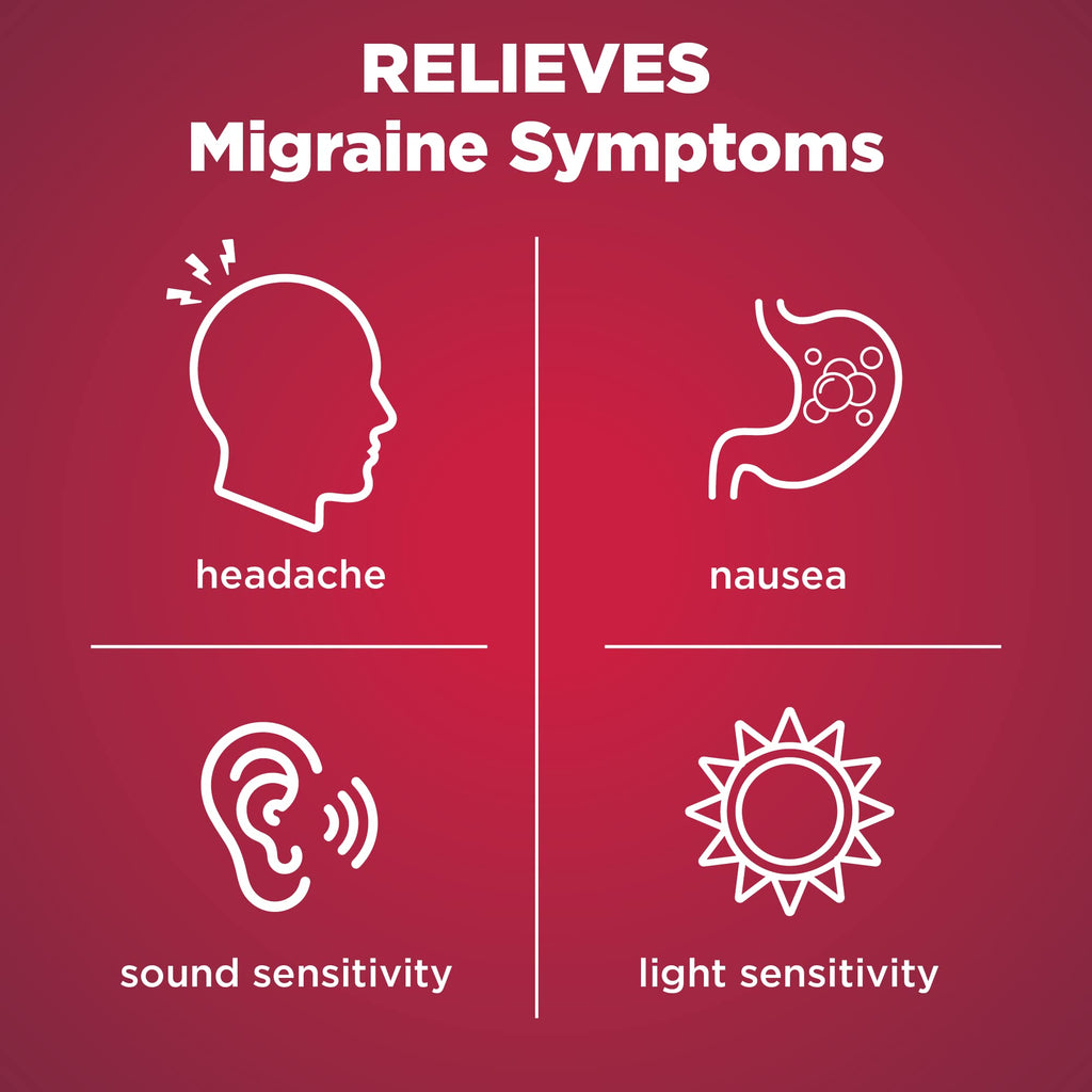 Amazon Basic Care Migraine Relief Geltabs, Pain Reliever, Acetaminophen 250 mg, Aspirin 250 mg (NSAID) and Caffeine 65 mg, Headache Relief, 80 Count - Maple Wellness Supplements