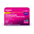Amazon Basic Care Omeprazole Delayed Release Tablets 20 mg, Acid Reducer, Wildberry Mint Coated Tablet, Heartburn Medicine, 42 Count - Maple Wellness Supplements