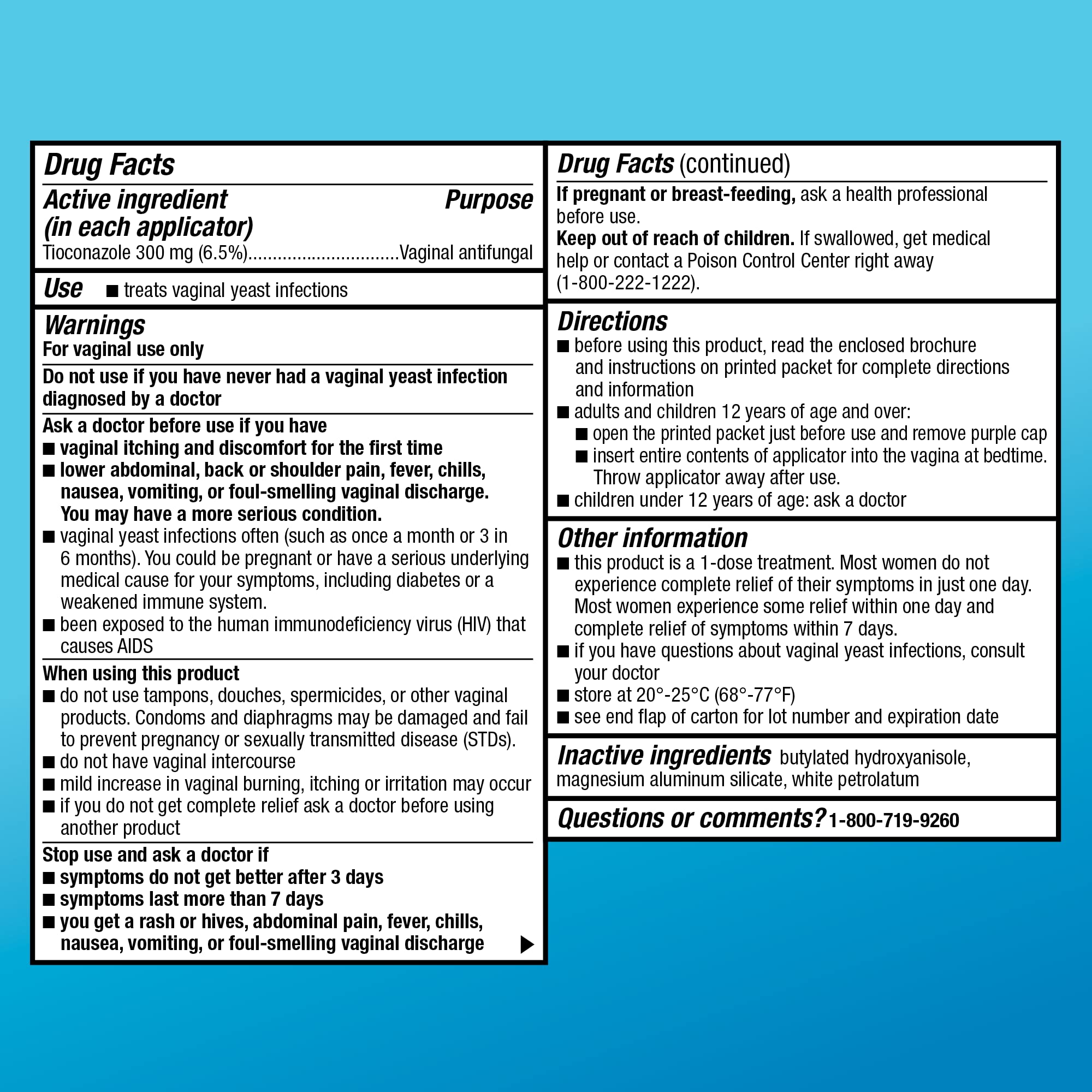 Amazon Basic Care Tioconazole Ointment 6.5 Percent, 1-Dose Yeast Infection Treatment For Women, Fast Acting Relief, Pre-Filled Applicator, Odorless Formula, 0.16 ounce (Pack of 1) - Maple Wellness Supplements