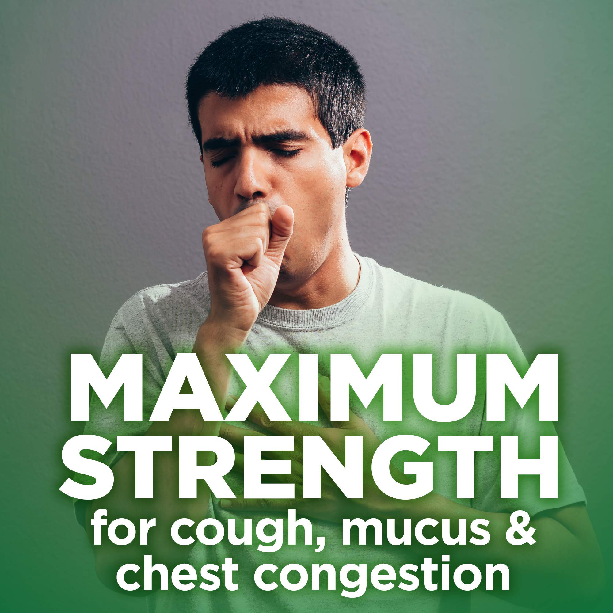 Amazon Basic Care Tussin DM MAX, Maximum Strength Cough and Chest Congestion Medicine, Non-Drowsy, Alcohol Free, Expectorant, Raspberry Menthol Flavor, 8 fl oz (Pack of 1) - Maple Wellness Supplements