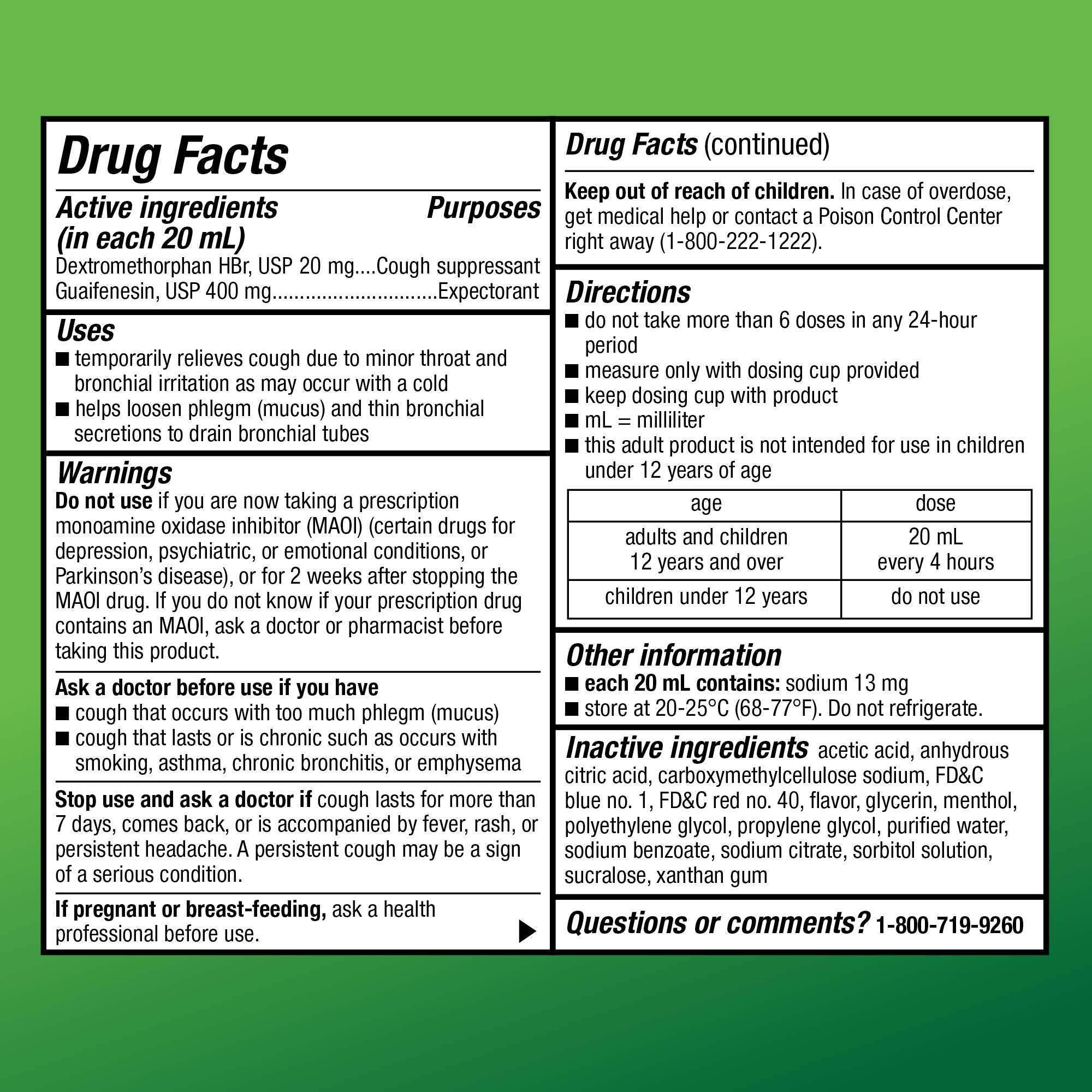 Amazon Basic Care Tussin DM MAX, Maximum Strength Cough and Chest Congestion Medicine, Non-Drowsy, Alcohol Free, Expectorant, Raspberry Menthol Flavor, 8 fl oz (Pack of 1) - Maple Wellness Supplements