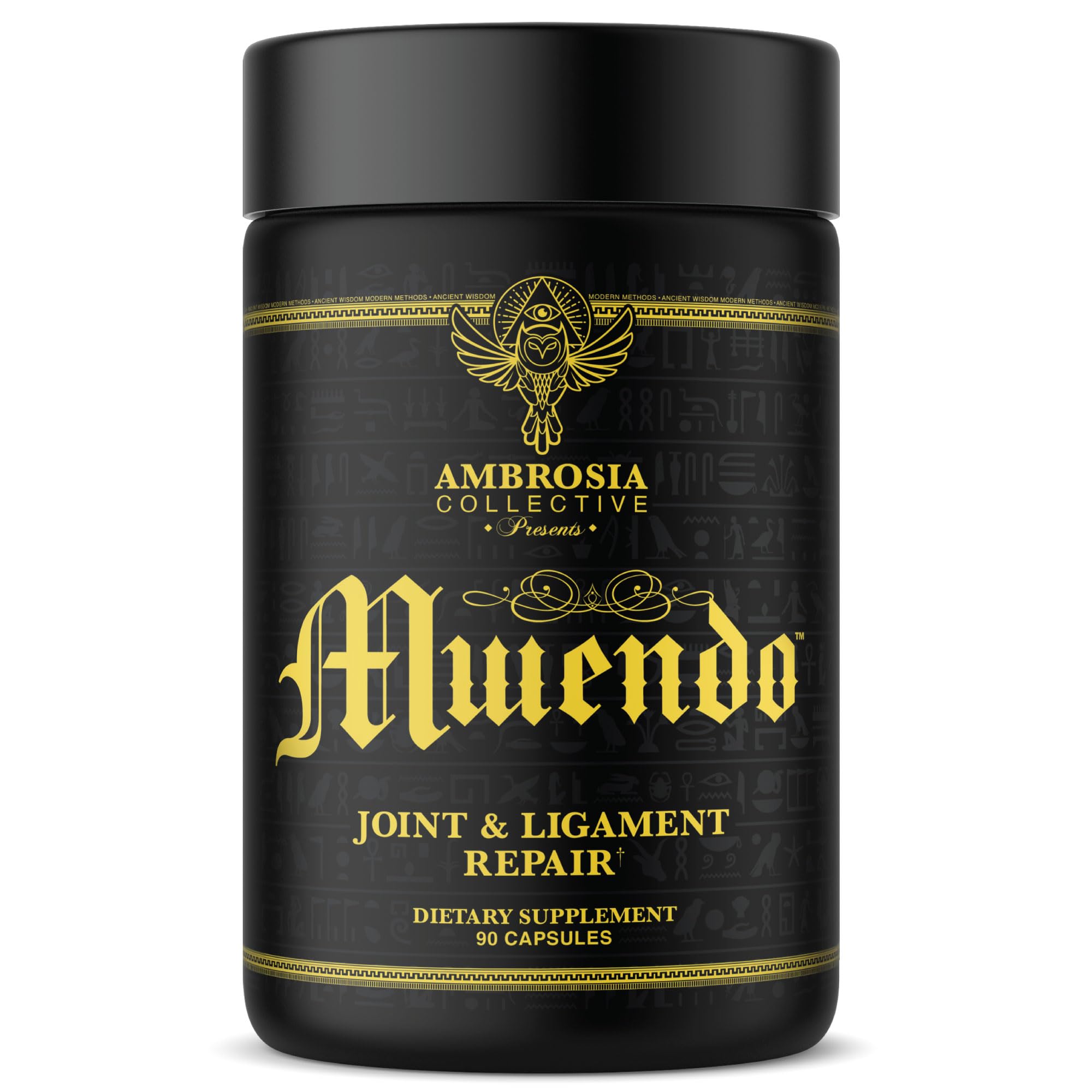 Ambrosia Mwendo - Joint & Ligament Repair | Strengthen Tendons & Increase Soft Tissue Extensibility | Muscle Soreness, & Recovery Time with BioCell Collagen | 90 Veggie Capsules - TrustMedUSA