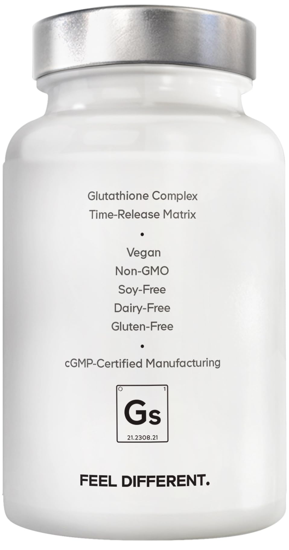 Amen Glutathione-SR+ Advanced Sustained-Release Supplement - 2-Month Supply - Reduced L-Glutathione - Galactomannans Fenugreek Seed - Time-Reduced Matrix - Non-GMO - 60 Capsules - TrustMedUSA