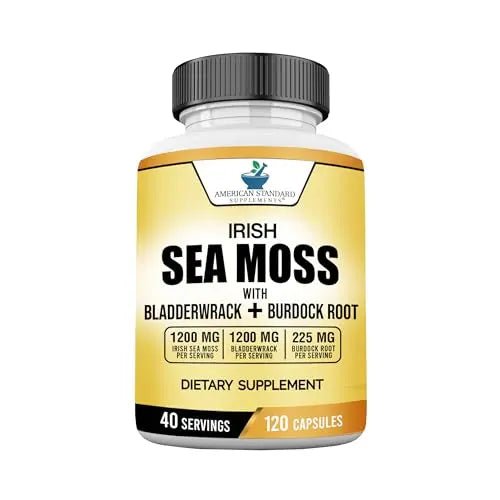 American Standard Supplements Irish Sea Moss 1200mg, Bladderwrack 1200mg - TrustMedUSA