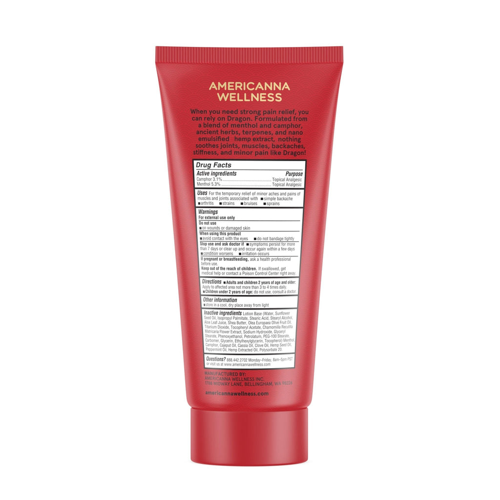 Americanna Wellness Dragon Lotion 3.4oz Regular Red - TrustMedUSA