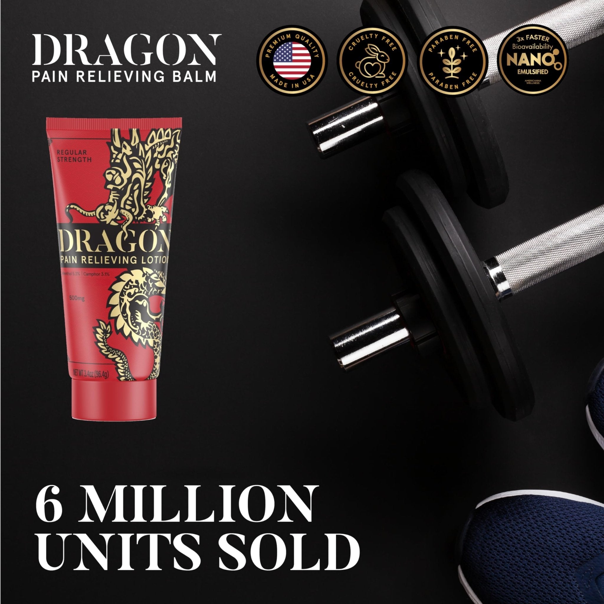 Americanna Wellness Dragon Lotion 3.4oz Regular Red - TrustMedUSA