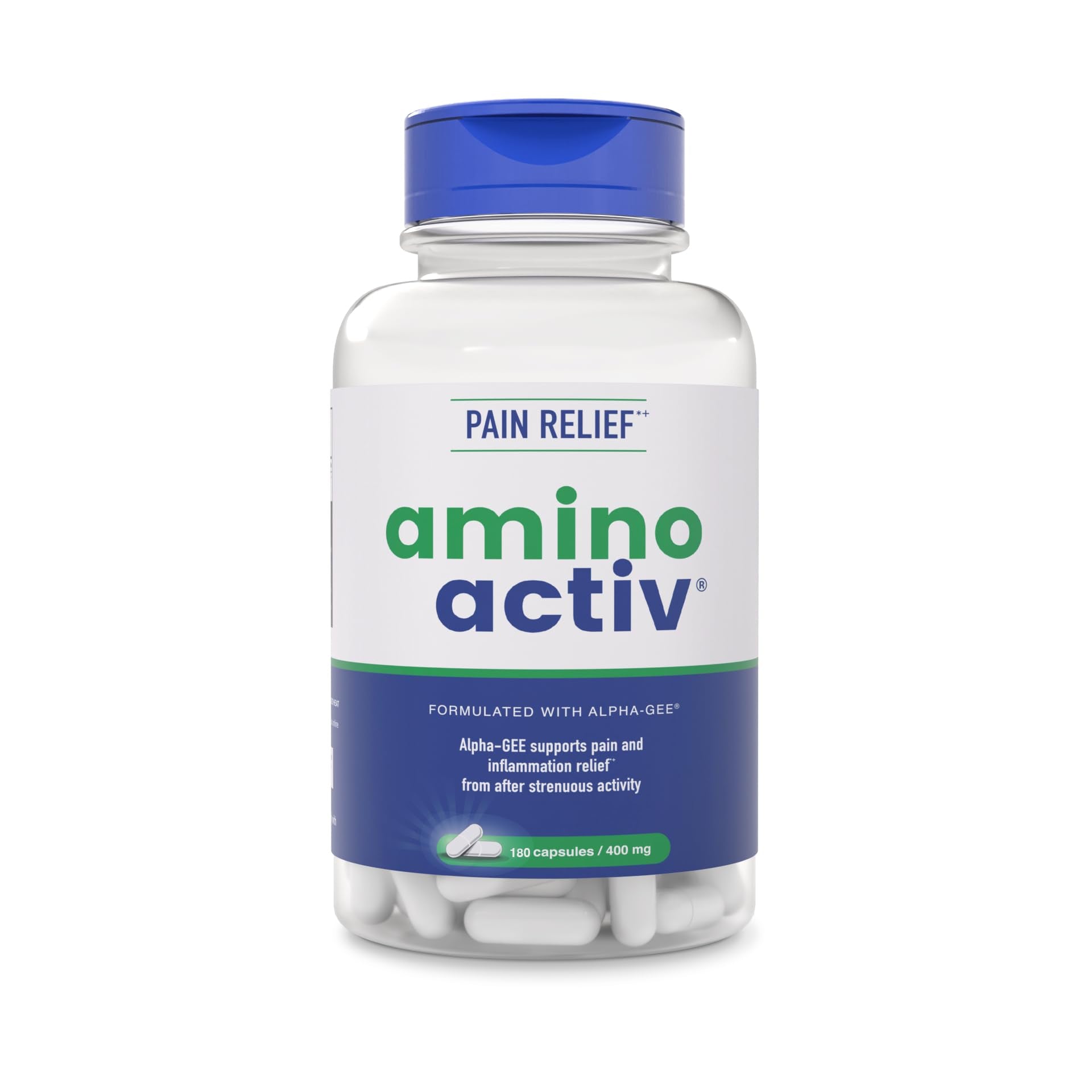 Amino Activ - Fast Holistic Support for Pain & Inflammation Caused by Activity/Exercise (180 Capsules) - TrustMedUSA