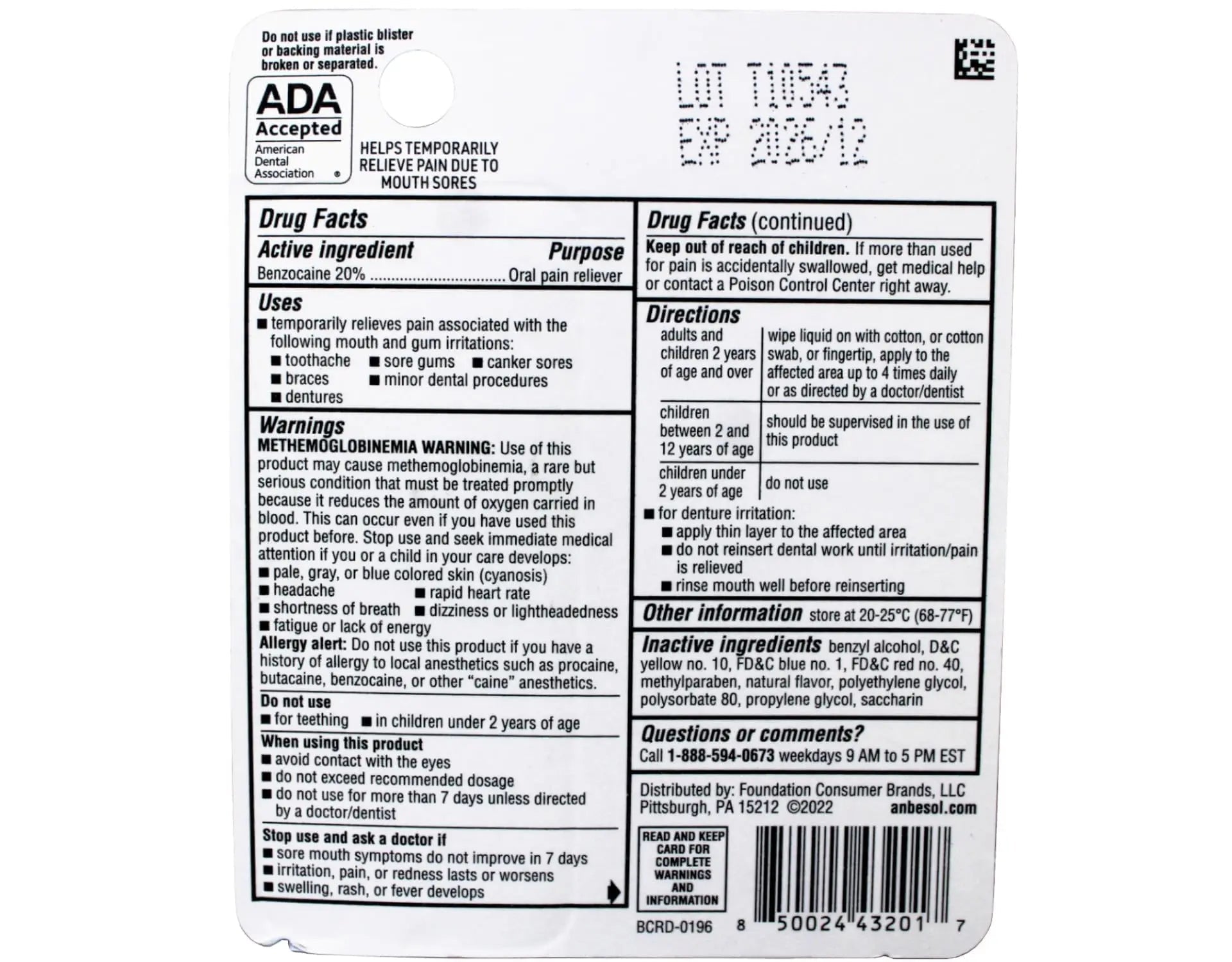 Anbesol Maximum Strength Liquid, 0.41 Fluid Ounce (Pack of 3) - TrustMedUSA