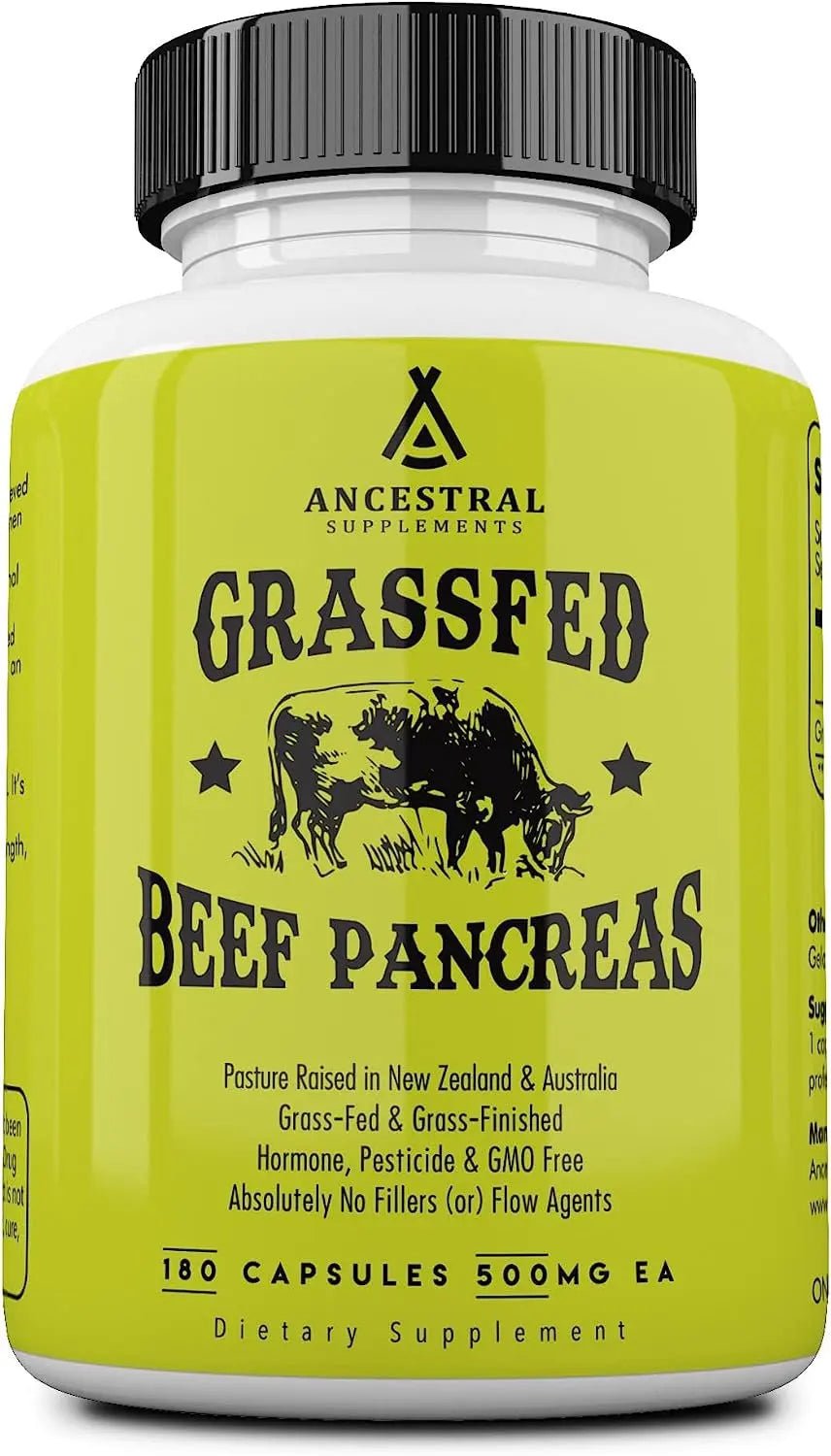 Ancestral Supplements Grass Fed Pancreas — Digestive, Proteolytic Enz - TrustMedUSA