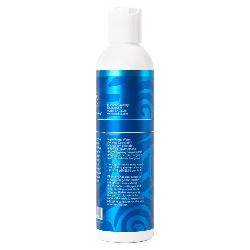 Ancient Minerals Magnesium Gel Ultra with OptiMSM and Aloe Vera - Topical Magnesium Gel Formula with MSM Best Used for Massage and Topical Application (8oz) - TrustMedUSA