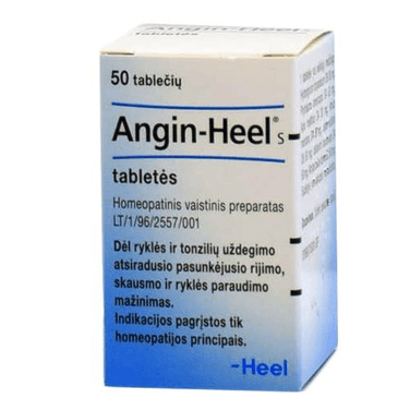 Angin-Heel S tablets for pharynx and tonsils, N50 - TrustMedUSA