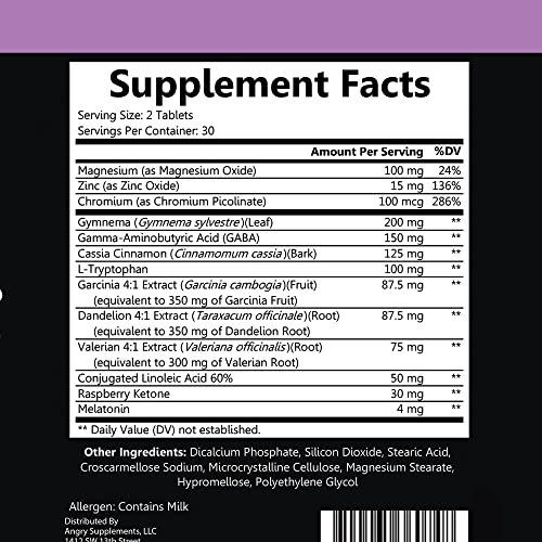 Angry Supplements Skinny Dreams, Night Time for Restful Sleep All-Natural Weight Loss - TrustMedUSA