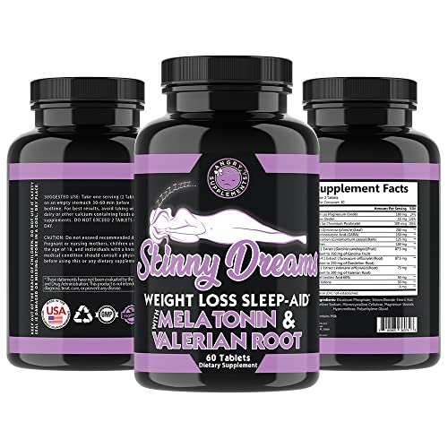 Angry Supplements Skinny Dreams, Night Time for Restful Sleep All-Natural Weight Loss - TrustMedUSA