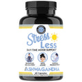 Angry Supplements Stress Less Day-Time Mood Support Pills – Natural Stress Relief with Ashwagandha, Rhodiola, L-Theanine, Magnesium & B Vitamins– Calm Focus & Mental Clarity – 60 Capsules (1-Bottle) - TrustMedUSA