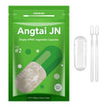 Angtai JN Vegan Empty Pill Capsules Size 2 Plant Based Clear (100 Count) Gluten Free, Non-GMO, Halal Certified Caps Filling Kit with 2 Spoons for Vegetarian DIY Your Own Supplements - TrustMedUSA