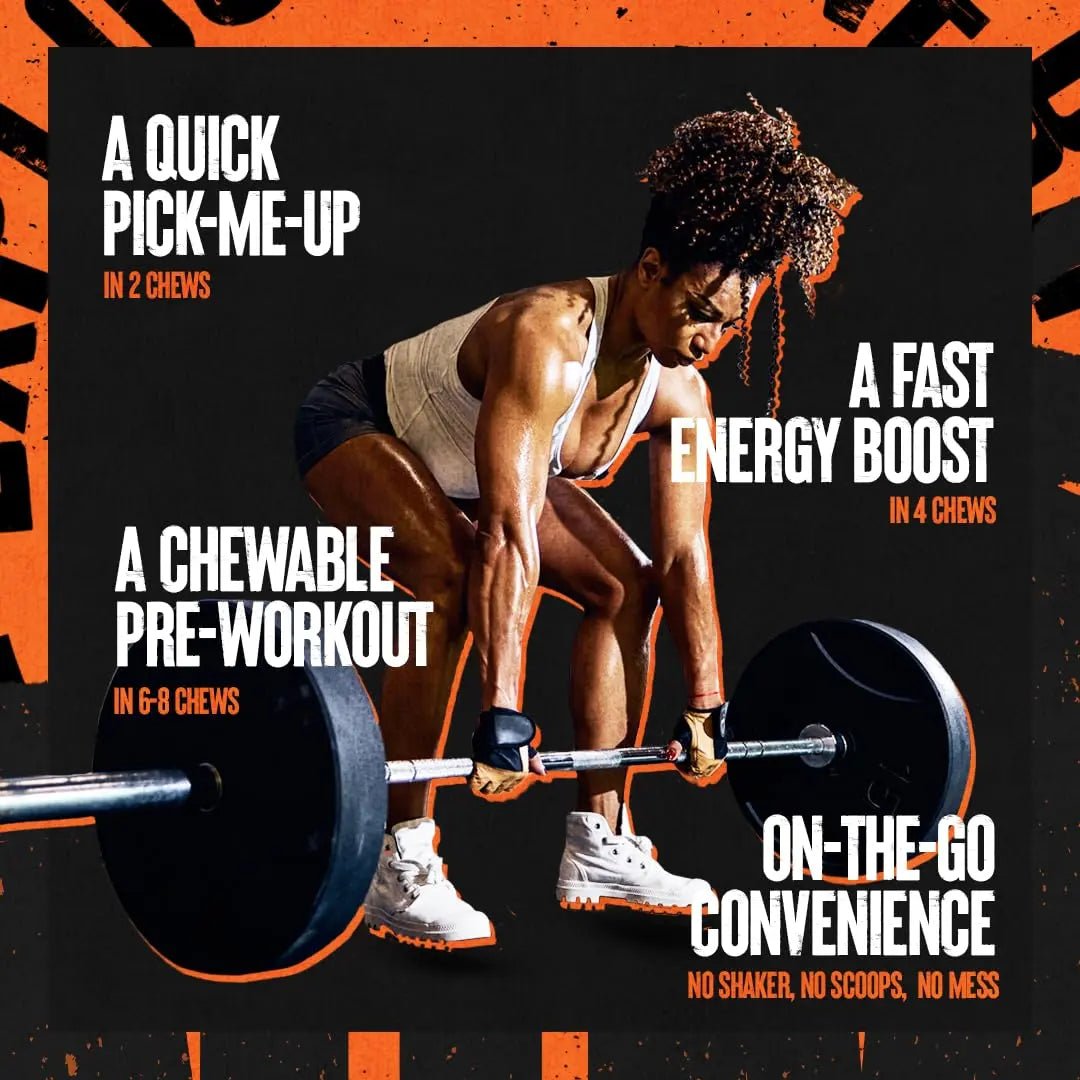 Animal Energy Chews, Fast Acting Energy with Caffeine, Nootropics and Sea Salt - TrustMedUSA