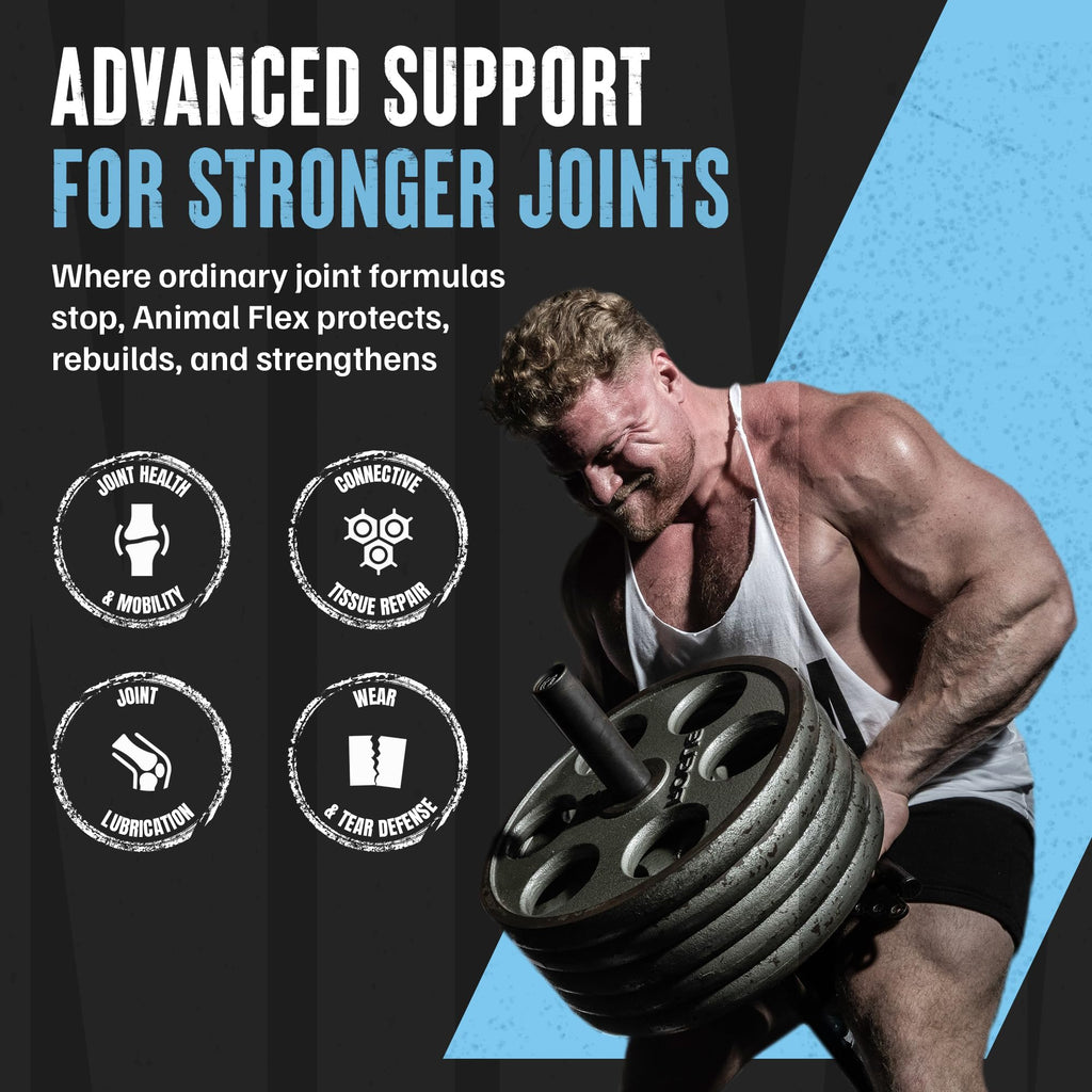 Animal Flex - Glucosamine Chondroitin Joint Supplement for Women and Men Discomfort with Turmeric, MSM, Boswellia for Cartilage, Joint Health, Muscles, Back, Knees, Shoulder, and Hip, 44 Packs - TrustMedUSA
