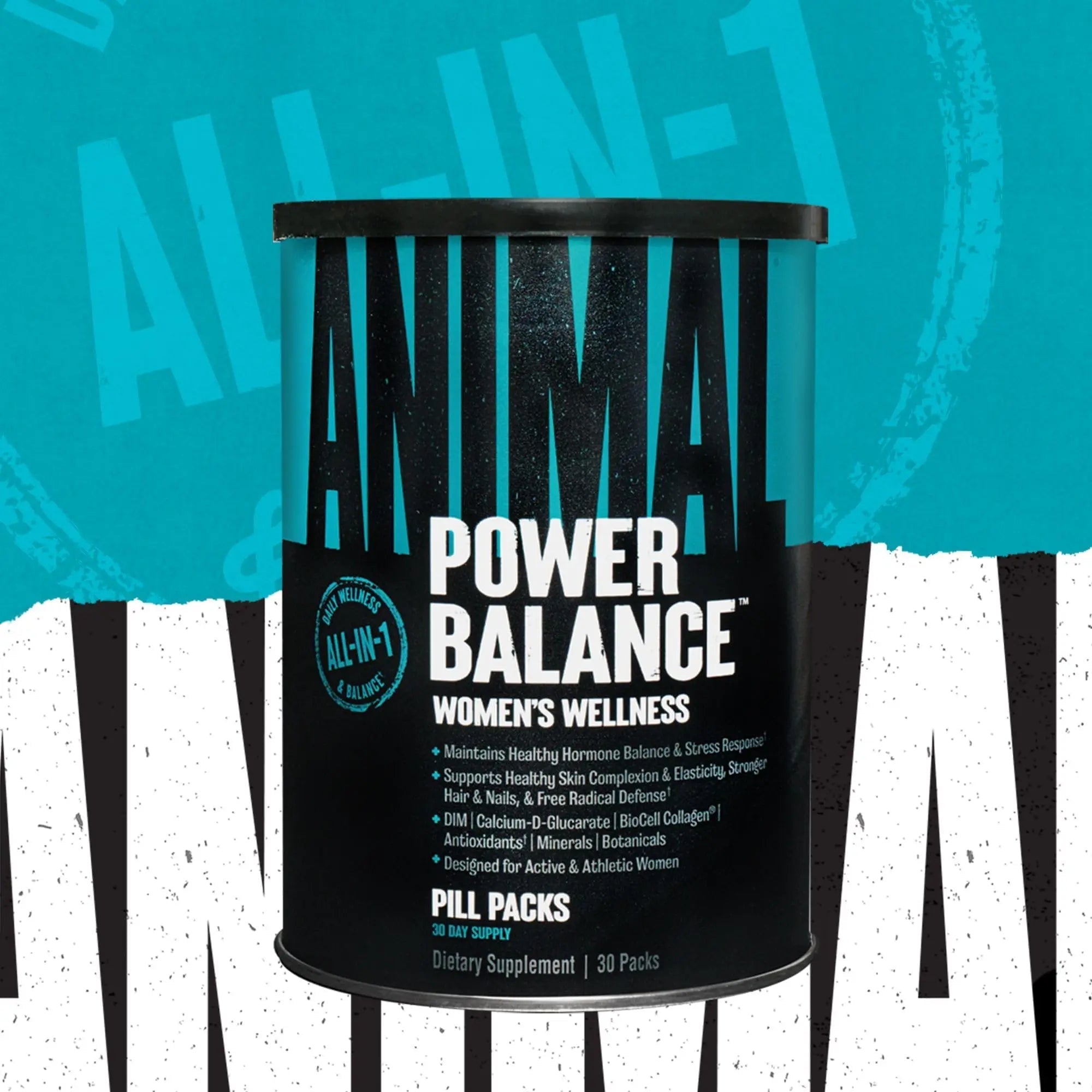 Animal Power Balance – Women's Alpha F Comprehensive Formula – Supports Hormonal Balance, Complexion, Hair, Nails, Mood and Stress, Intestinal Health, & Bone and Joint Health – 30 Packs - TrustMedUSA