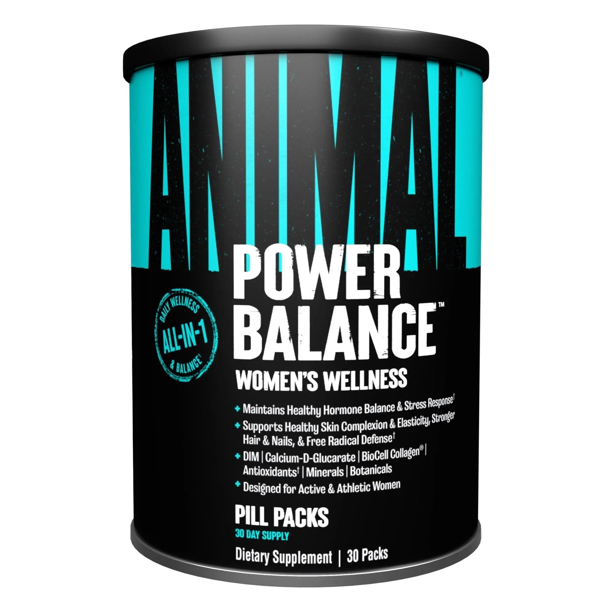Animal Power Balance – Women's Alpha F Comprehensive Formula – Supports Hormonal Balance, Complexion, Hair, Nails, Mood and Stress, Intestinal Health, & Bone and Joint Health – 30 Packs - TrustMedUSA