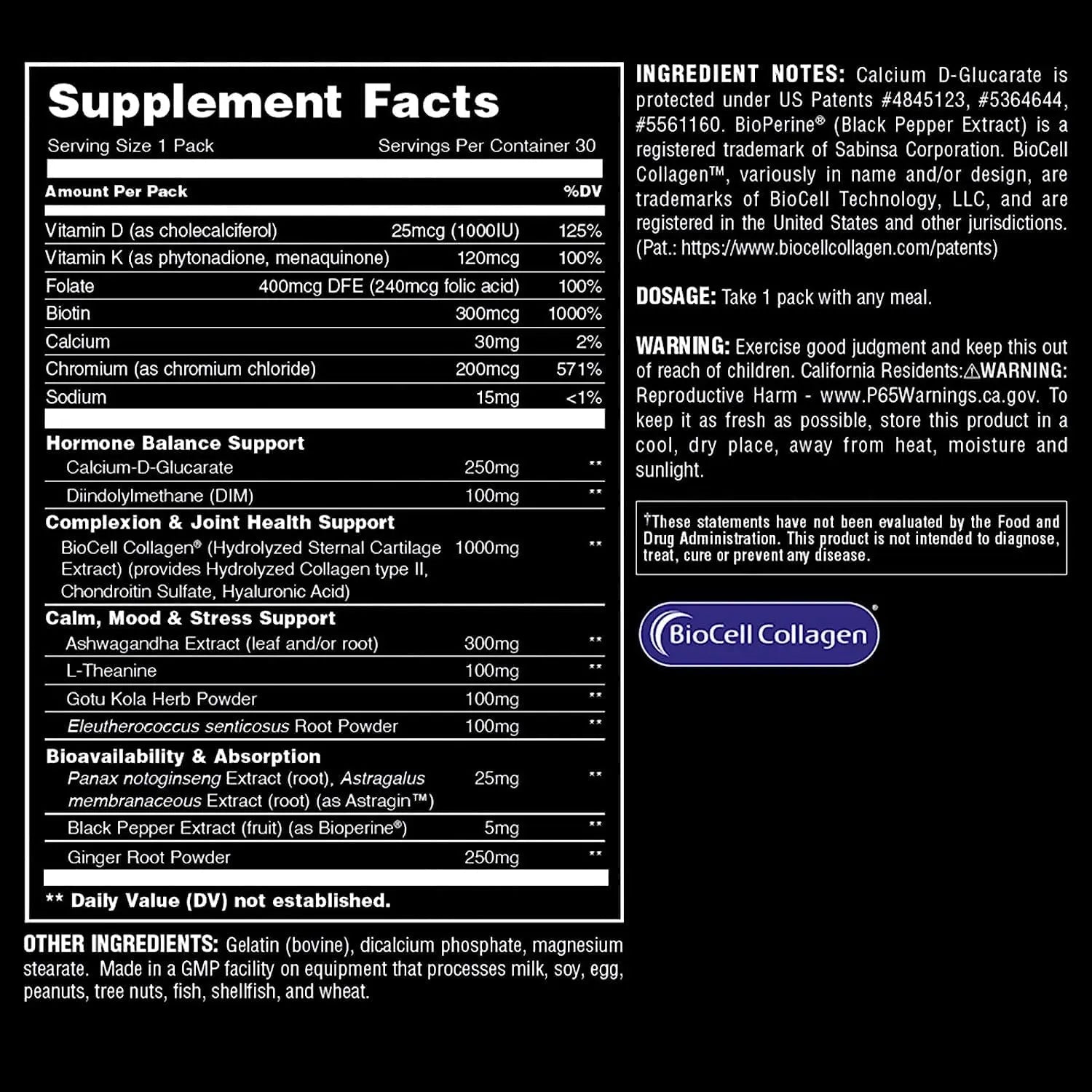 Animal Power Balance – Women's Alpha F Comprehensive Formula – Supports Hormonal Balance, Complexion, Hair, Nails, Mood and Stress, Intestinal Health, & Bone and Joint Health – 30 Packs - TrustMedUSA