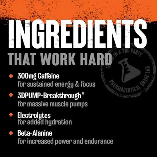 Animal Primal Muscle Hydration + Preworkout Powder – Contains Beta Alanine, 3DPump - TrustMedUSA