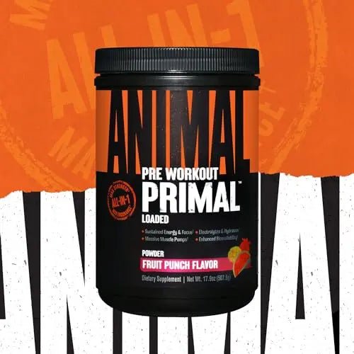 Animal Primal Muscle Hydration + Preworkout Powder – Contains Beta Alanine, 3DPump - TrustMedUSA