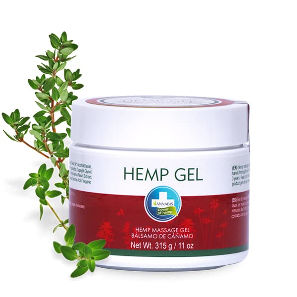 Annabis Natural Vegan Joint & Muscle Hemp Gel for Massage Neck, Shoulders, Elbows, Back, Knees, Ankles, Muscles, Joints, and Tendons - TrustMedUSA