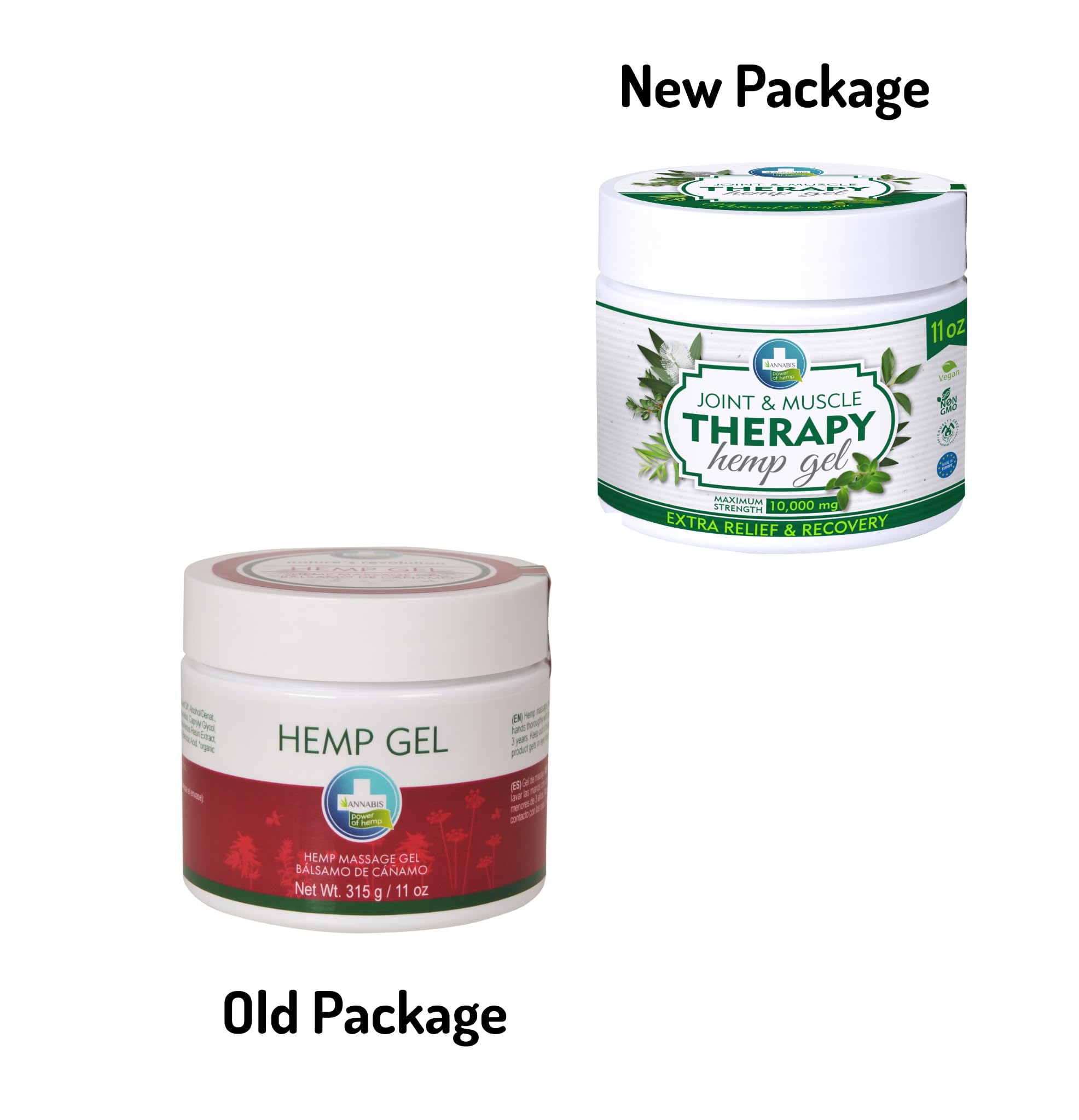 Annabis Natural Vegan Joint & Muscle Hemp Gel for Massage Neck, Shoulders, Elbows, Back, Knees, Ankles, Muscles, Joints, and Tendons - TrustMedUSA