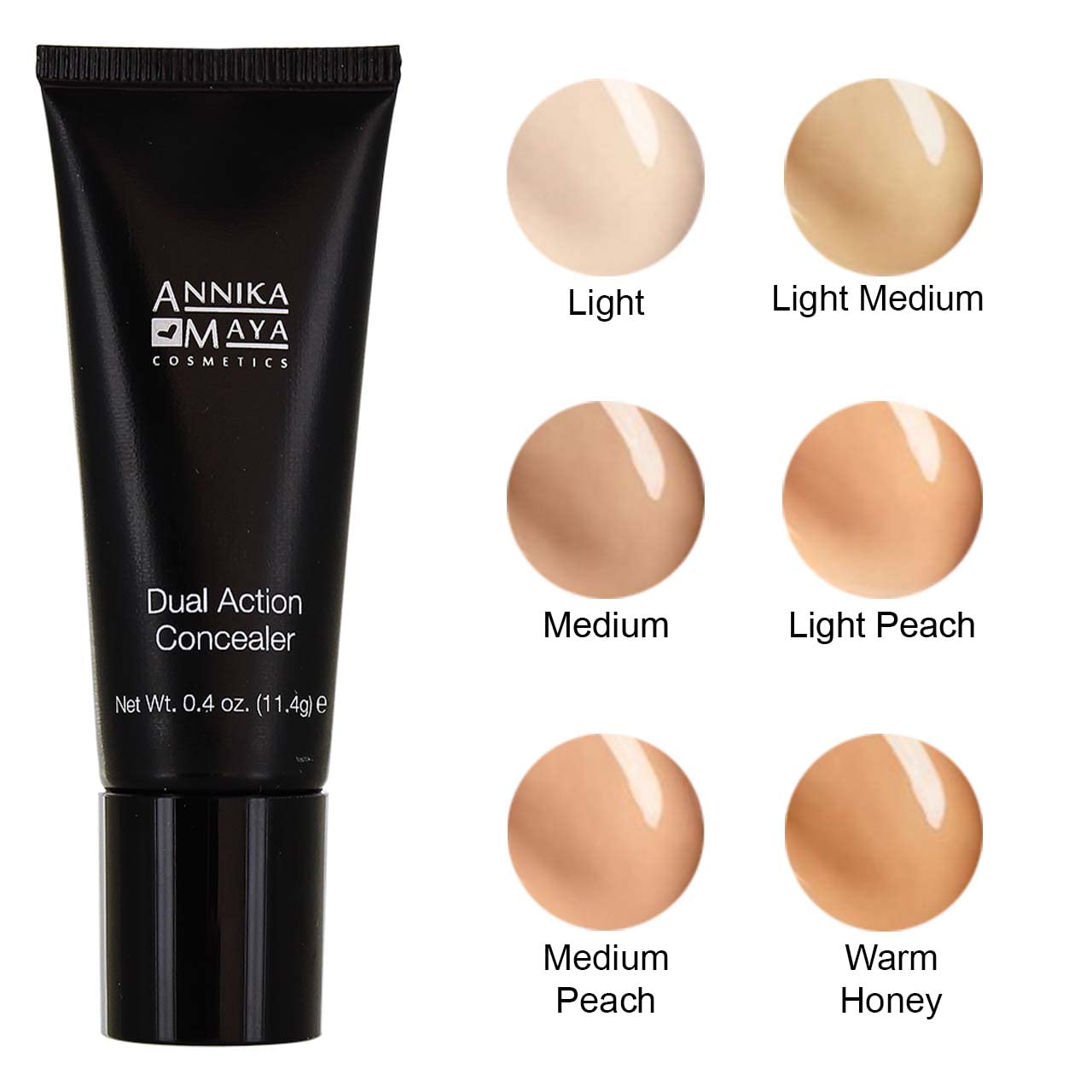 Annika Maya Dual Action Undereye Concealer for Neutralizing Dark Circles (Light) - TrustMedUSA