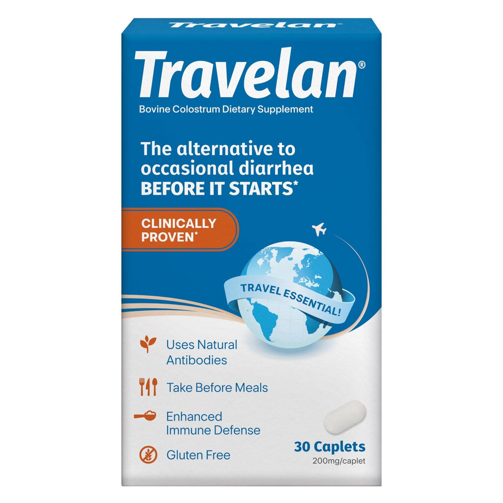 Anti Diarrhea Pills Help Prevent Traveler’s Diarrhea Before It Starts, Clinically Proven, Travel Essentials, Drug-Free Colostrum, Natural Digestive and Immune Support Supplement, 30 Count - Maple Wellness Supplements