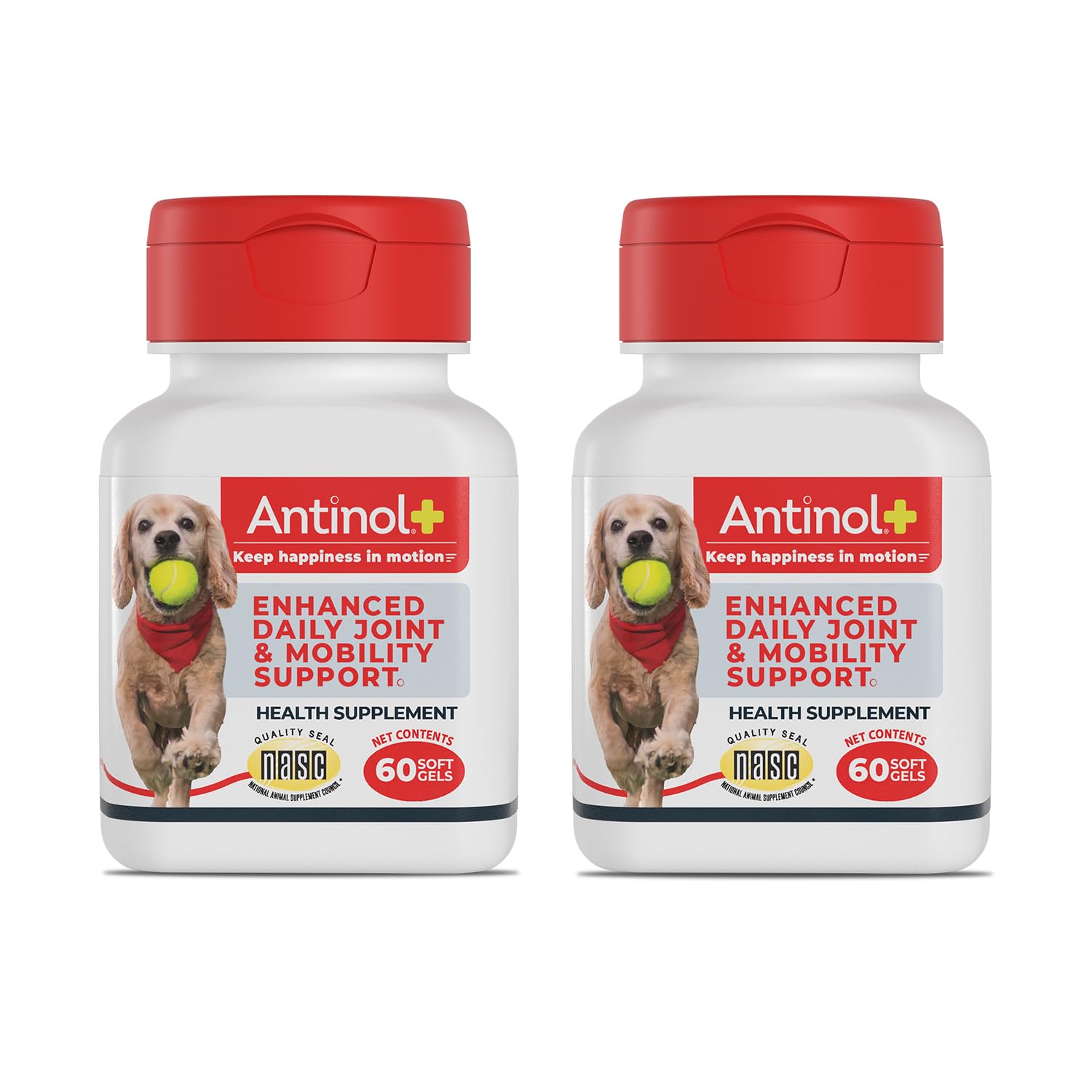 Antinol Plus, Mobility, Hip, and Joint Supplement for Dogs, Green-Lipped Mussels and Krill Oil - Dog Joint Supplement, Better and Faster Than Glucosamine and Chondroitin, 120 Soft Gels - TrustMedUSA